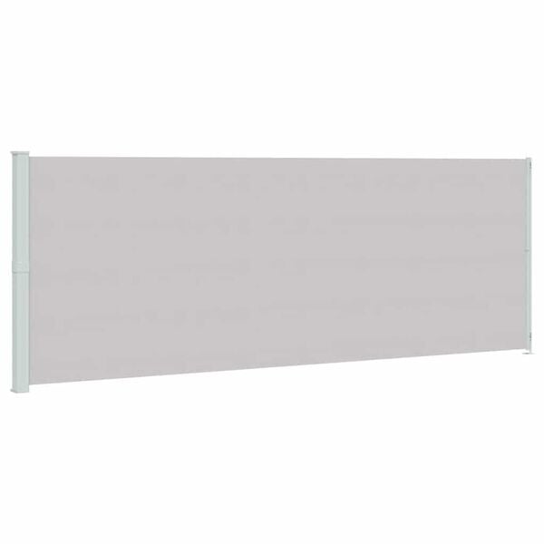 vidaXL Auvent lat&eacute;ral r&eacute;tractable de patio 220x600 cm Gris