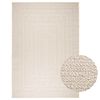 vidaXL Tapis ZIZUR cr&egrave;me 200x290 cm aspect de jute int&eacute;rieur ext&eacute;rieur