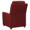 vidaXL Fauteuil de massage Rouge bordeaux Tissu