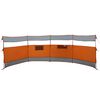 vidaXL Brise-vent de camping gris et orange 510x153 cm imperm&eacute;able