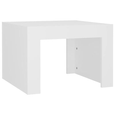 vidaXL Table basse Blanc 50x50x35 cm Aggloméré