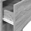 vidaXL Support de tour d'ordinateur et tiroir sonoma gris 30x44x74 cm