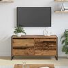 vidaXL Meuble TV Bois Ancien 100 x 36 x 49.5 cm Bois d'ing&eacute;nierie
