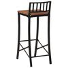 vidaXL Chaises de bar lot de 2 bois d'acacia massif