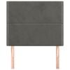 vidaXL Tête de lit Gris foncé 80x5x118/128 cm Velours