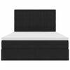 vidaXL Lit avec rangement et matelas Noir 140 x 190 cm Velours