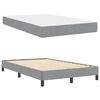 vidaXL Lit &agrave; ressorts avec matelas Gris clair 120 x 190 cm tissu