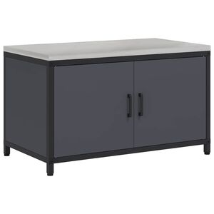 vidaXL Meuble de rangement de cuisine HATTEM Anthracite Acier