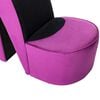 vidaXL Chaise en forme de chaussure à talon haut Violet Velours