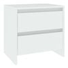 vidaXL Table de chevet blanc 45x34,5x44,5 cm bois d&rsquo;ing&eacute;nierie