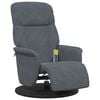 vidaXL Fauteuil de massage inclinable Gris fonc&eacute; 91 x 71 x 105.5 cm