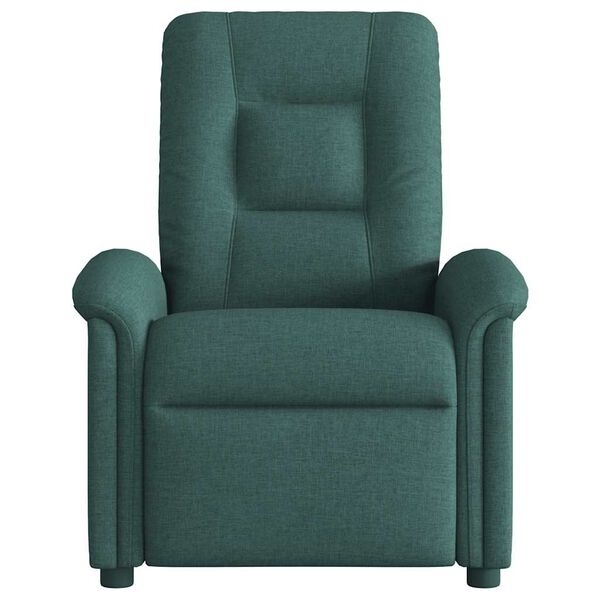 vidaXL Fauteuil de massage inclinable Vert fonc&eacute; Tissu