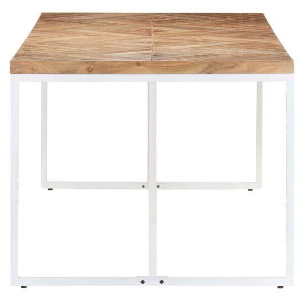vidaXL Table &agrave; manger 200x90x76 cm Bois massif d'acacia et de manguier