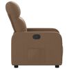 vidaXL Fauteuil inclinable Marron Tissu