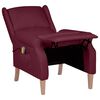 vidaXL Fauteuil de massage inclinable Violet Tissu