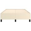 vidaXL Cadre de lit sans matelas cr&egrave;me 120x190 cm similicuir
