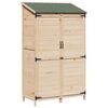 vidaXL Abri de jardin Naturel 106,5 x 56 x 176 cm Bois d'ing&eacute;nierie