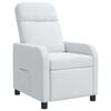 vidaXL Fauteuil inclinable Blanc Tissu
