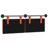 vidaXL T&ecirc;te de lit suspendue Uni Rouge orange 150 x 55 x 5 cm