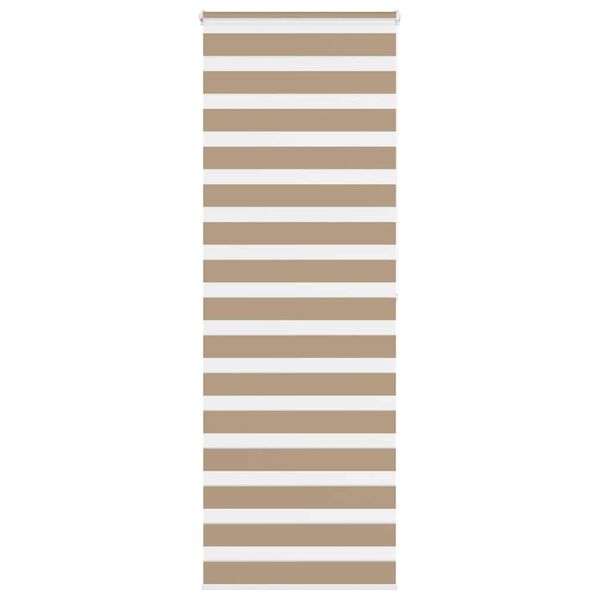 vidaXL Store z&egrave;bre marron sable largeur du tissu 75,9 cm polyester