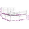 vidaXL Cadre de lit sans matelas 160x200 cm bois massif