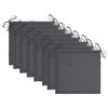 vidaXL Chaises &agrave; manger d'ext&eacute;rieur lot de 8 et coussins Acacia massif