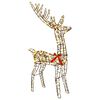 vidaXL Renne de No&euml;l 3D LOVIISA 300 LED Blanc chaud 70 x 26 x 128 cm