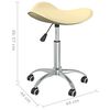 vidaXL Chaise pivotante de salle &agrave; manger Cr&egrave;me Similicuir