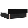 vidaXL Lit avec rangement et matelas avec matelas Noir 200 x 200 cm