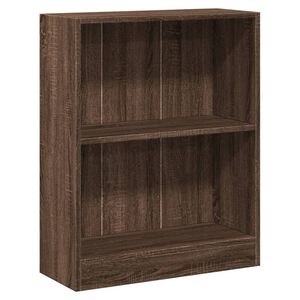 vidaXL Biblioth&egrave;que Ch&ecirc;ne marron 60x24x76 cm Bois d'ing&eacute;nierie