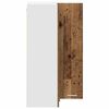 vidaXL Armoire suspendue Bois ancien et Blanc 57 x 57 x 100 cm
