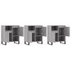 vidaXL Buffets 3 pcs Sonoma gris Bois d'ingénierie