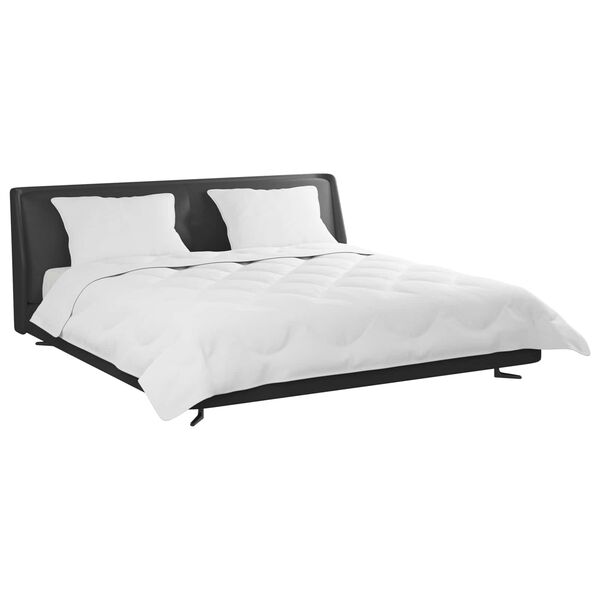 vidaXL Duvet d'&eacute;t&eacute; simple avec oreiller 3 pcs Blanc Microfibre