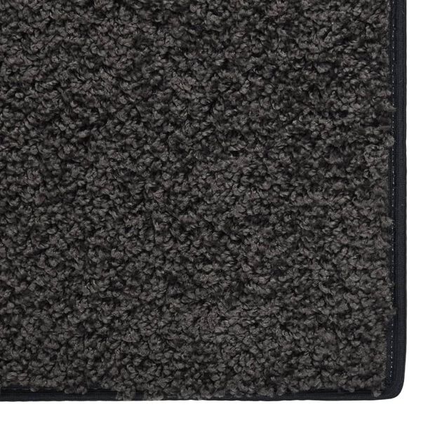 vidaXL Tapis &agrave; poils souples antid&eacute;rapant 67x180 cm Anthracite