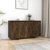 vidaXL Buffet chêne fumé 135x41x75 cm bois d'ingénierie