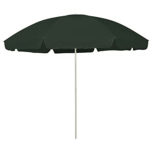 vidaXL Parasol de plage vert 300 cm