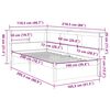 vidaXL Lit biblioth&egrave;que sans matelas blanc 100x200 cm bois pin massif