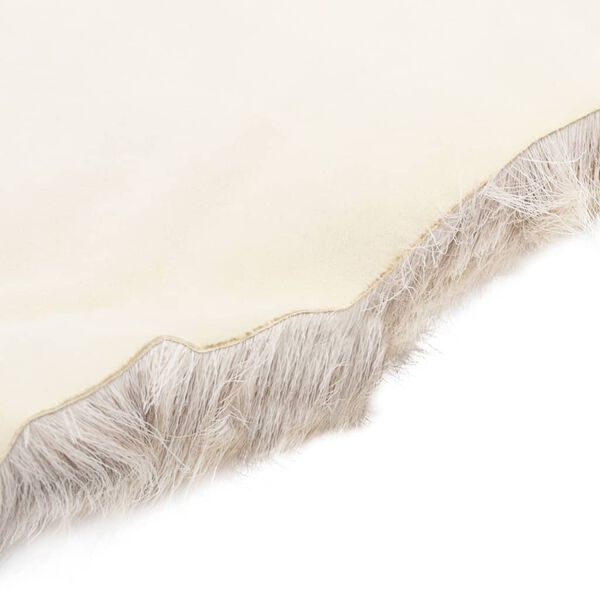 vidaXL Peau de renne Gris m&eacute;lang&eacute; 80x130 cm