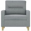 vidaXL Fauteuil Gris clair 60 cm Tissu