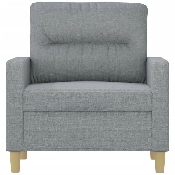 vidaXL Fauteuil Gris clair 60 cm Tissu