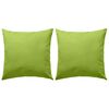 vidaXL Oreiller d'ext&eacute;rieur 2 pcs 45 x 45 cm Vert pomme