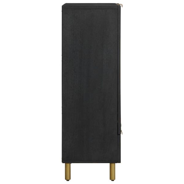 vidaXL Buffet noir 60x33x100 cm bois d'ing&eacute;nierie