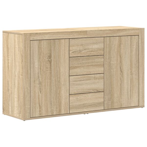 vidaXL Buffet Ch&ecirc;ne Sonoma 120 x 36 x 69 cm Bois d'ing&eacute;nierie