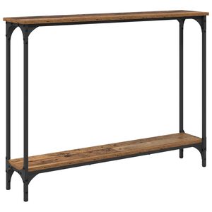 vidaXL Table console Bois Ancien 100 x 22,5 x 75 cm Bois d'ing&eacute;nierie