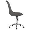 vidaXL Chaise pivotante de bureau Gris fonc&eacute; Tissu