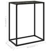 vidaXL Table console Noir 60x35x75 cm Verre tremp&eacute;
