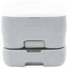 vidaXL Toilette de Camping Gris et blanc 41,5 x 36,5 x 30 cm