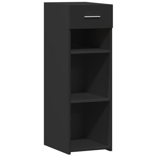 vidaXL Buffet noir 30x42,5x93 cm bois d'ingénierie