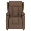 vidaXL Fauteuil inclinable électrique Marron Tissu