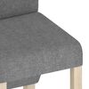 vidaXL Chaises &agrave; manger lot de 4 gris clair tissu